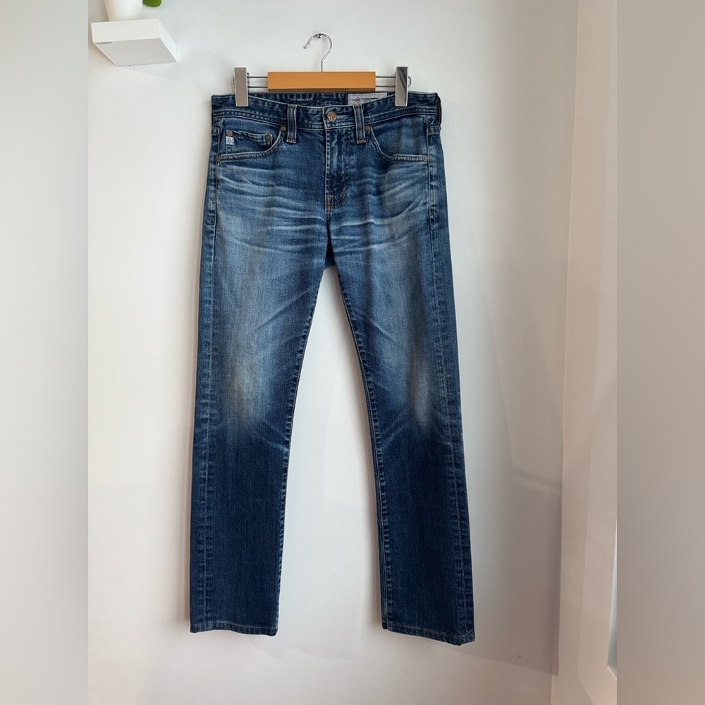 AG Adriano Goldschmied Slim Straight Blue Jeans